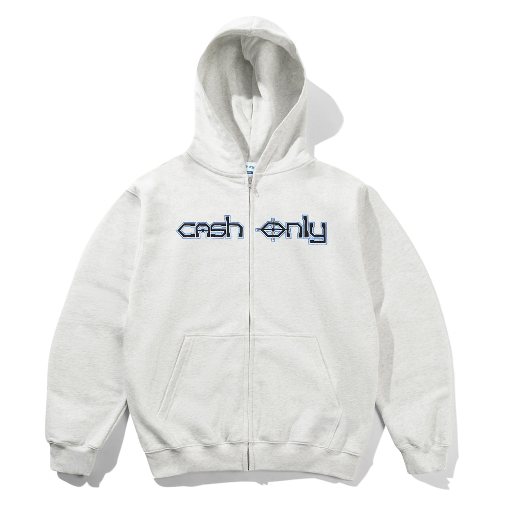 Cash Only Protocol Zip-Thru Hood in Ash | Shop Cash Only clothing online with Pavement | Free Aotearoa NZ shipping over $100*!