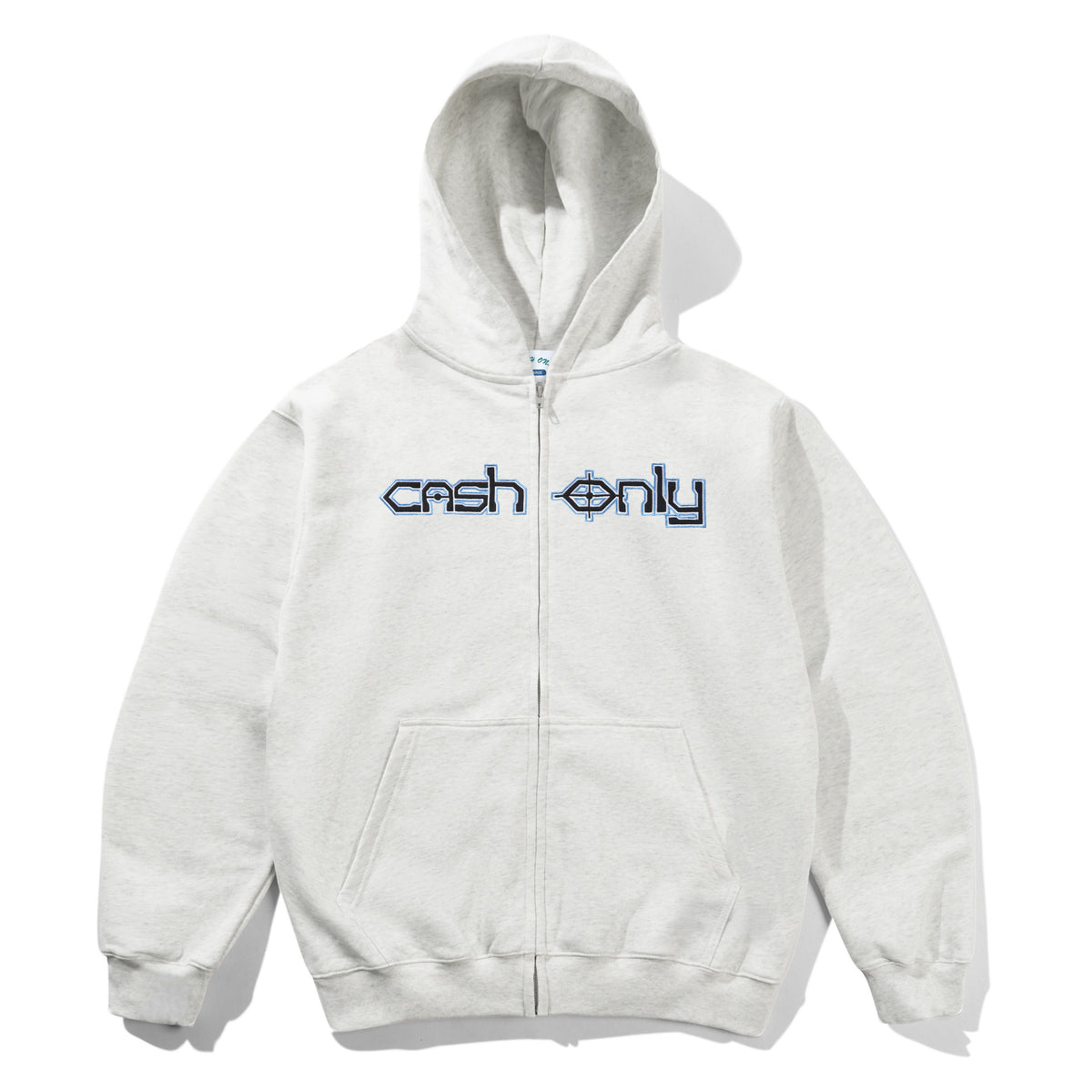 Cash Only Protocol Zip-Thru Hood in Ash | Shop Cash Only clothing online with Pavement | Free Aotearoa NZ shipping over $100*!