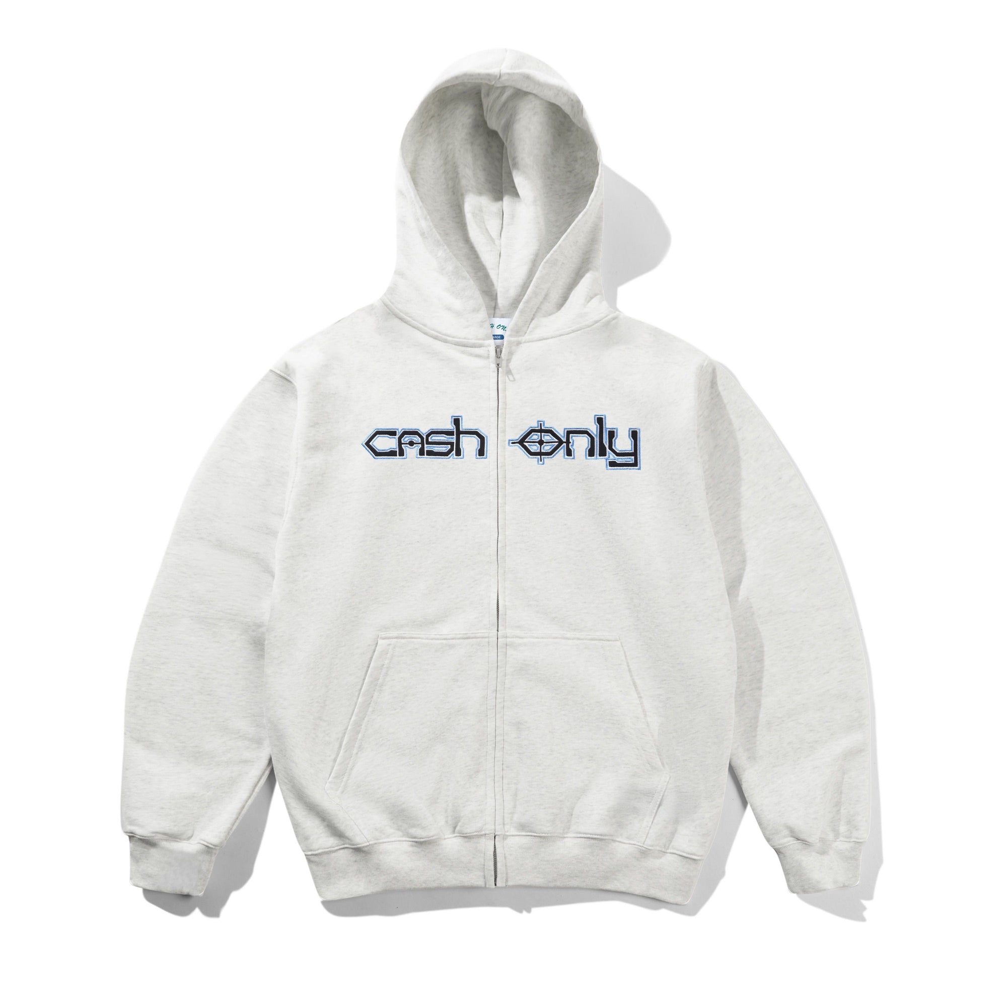 CASH ONLY PROTOCOL ZIP-THRU HOOD - ASH