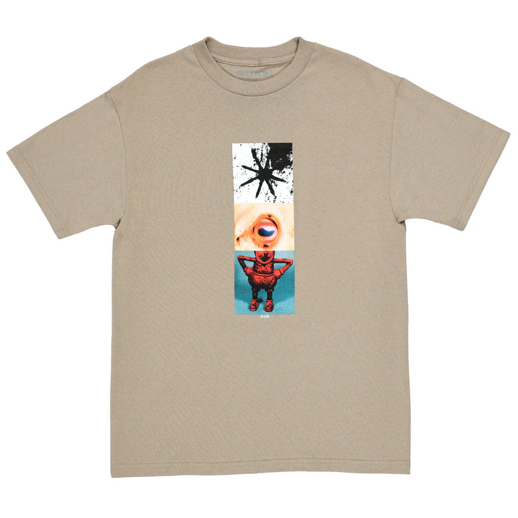 Quasi Plas Tee - Sand. Mid-weight Short Sleeve Tee. 100% Cotton. Shop Quasi skateboard decks and apparel online with Dunedin's skater owned/operated skate store, PAVEMENT. Free New Zealand shipping over $150 - Same day Dunedin delivery - Easy returns.