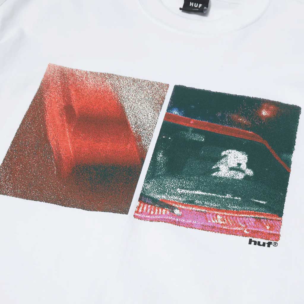 HUF RED MEANS GO L/S TEE - WHITE