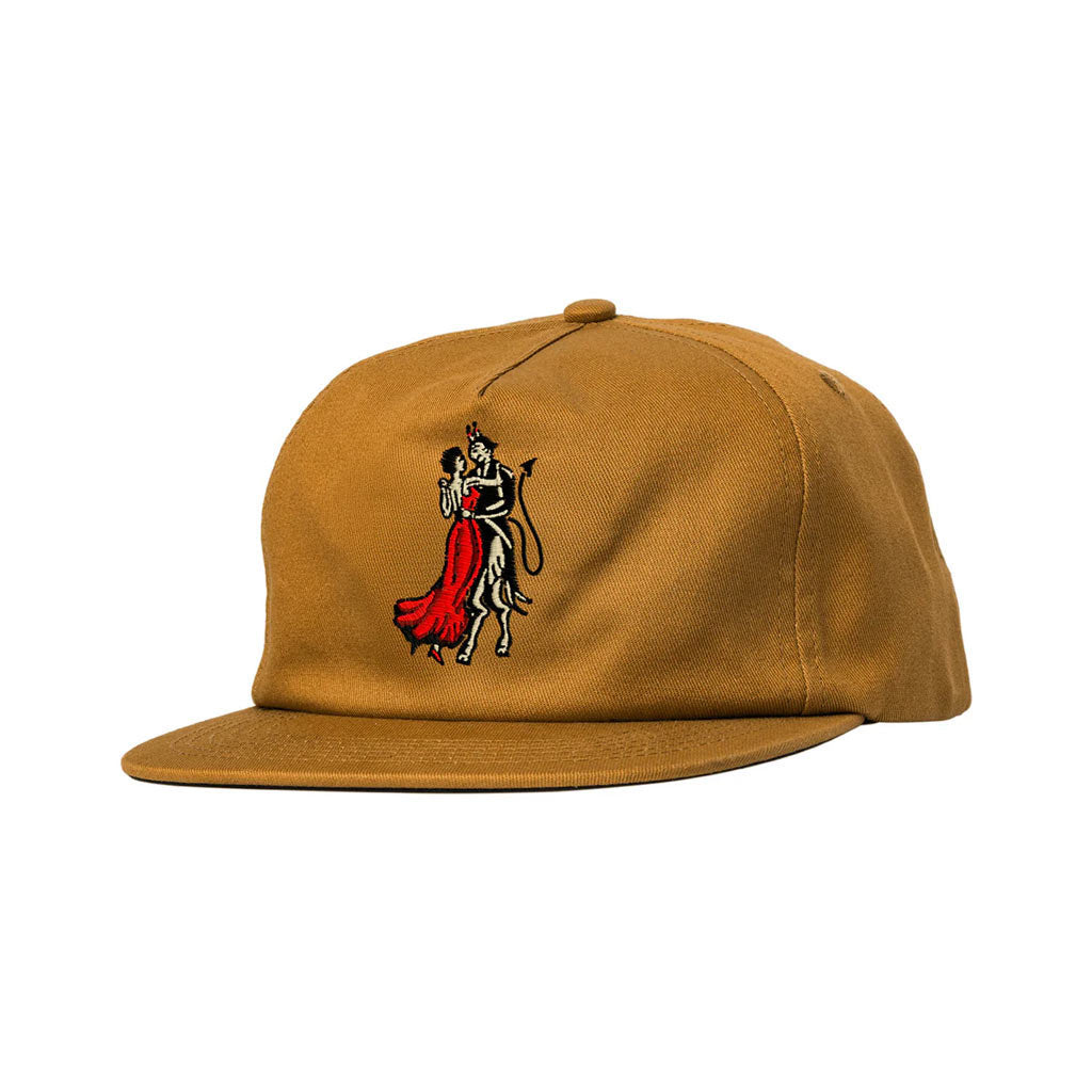 Real Dance With The Devil Snapback - Light Brown | Order Real online with Pavement Skate Store with free Aotearoa shipping over $100*! 