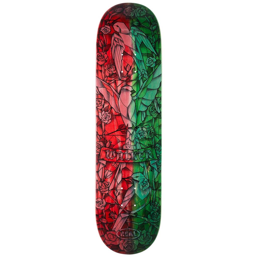 Real Kyle Chromatic Cathedral Skateboard Deck - 8.25" x 32" - WB 14.38". Free griptape if you want it! Shop Real Skateboard decks and skateboard completes and enjoy free NZ shipping. Pavement skate shop, Dunedin.