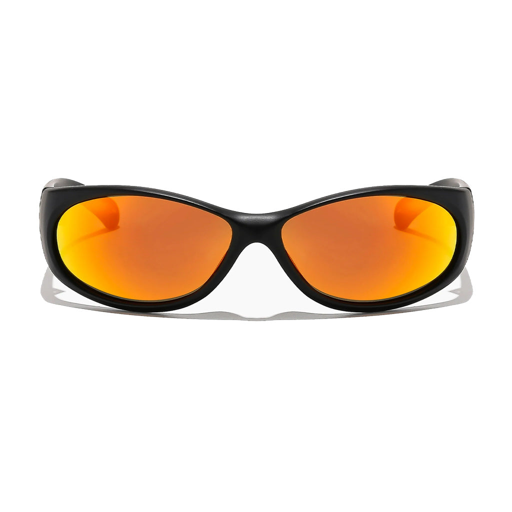 Ritual Demon Speed Sunglasses Matte Black/Reflective Orange Polarised | Shop sunglasses online with Pavement Skate Store with free Aotearoa shipping over $100*
