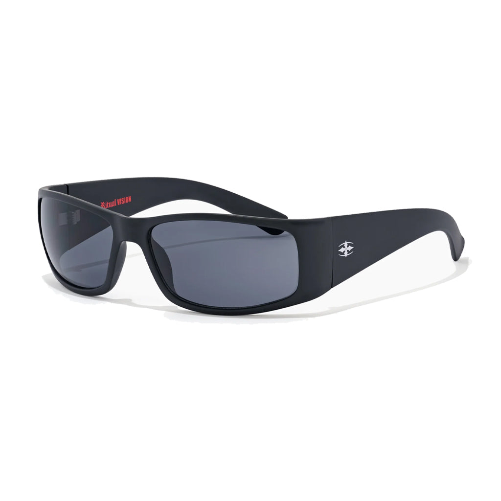 Ritual Doomsday Machine Sunglasses in Matte Black/Black | Shop sunglasses online with Pavement Skate Store with free Aotearoa shipping over $100*!