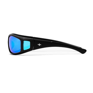 Ritual Dragster Sunglasses - Matte Black/Blue Reflective Polarised | Shop sunglasses online with Pavement Skate Store with free Aotearoa shipping over $100*