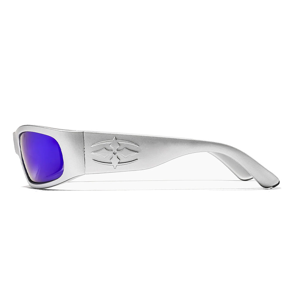 Ritual Parasite Sunglasses - Matte Chrome/Blue Reflective Polarised | Shop sunglasses online with Pavement Skate Store with free Aotearoa shipping over $100*!