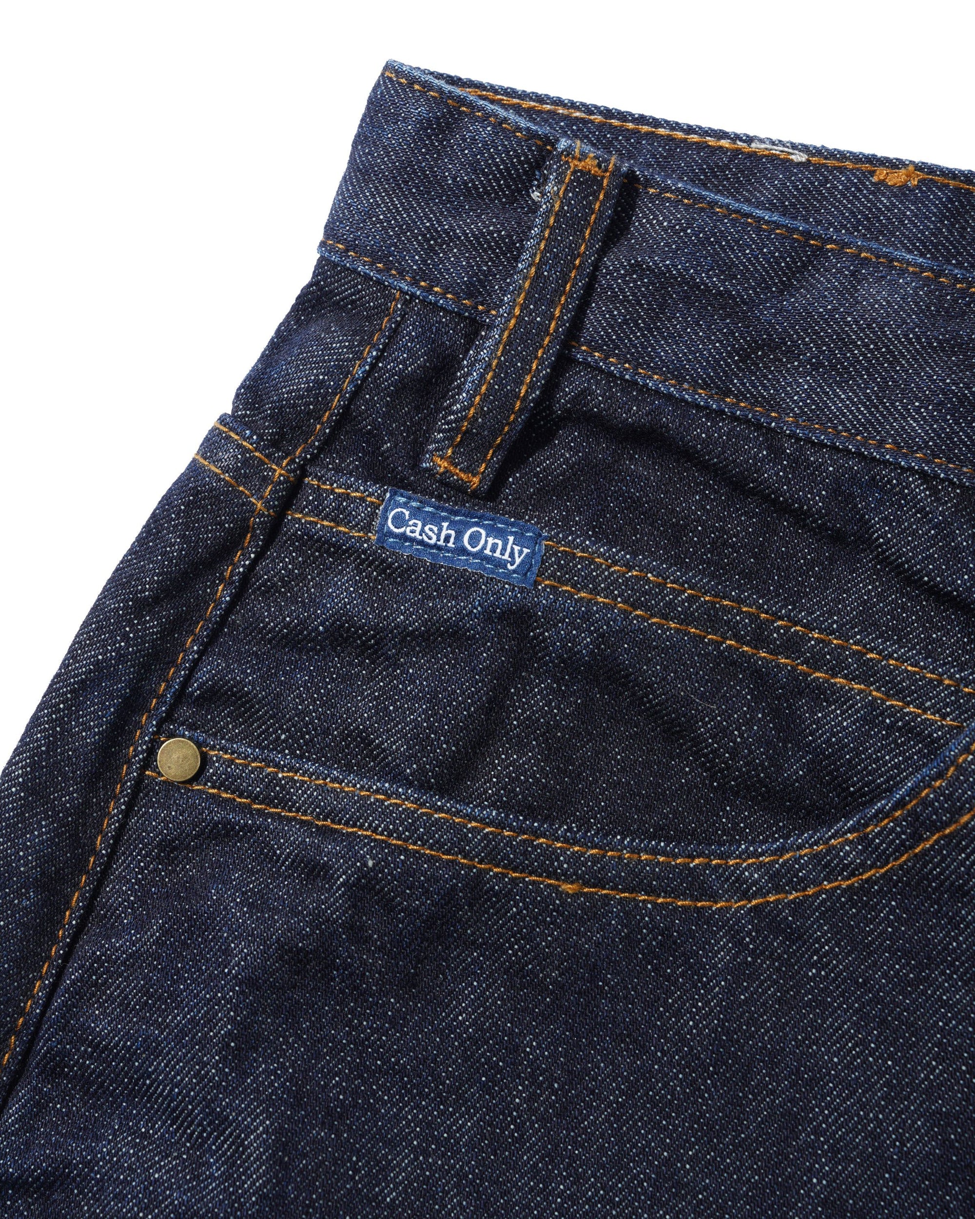 CASH ONLY RODEO DENIM JEANS - BLUE SELVEDGE