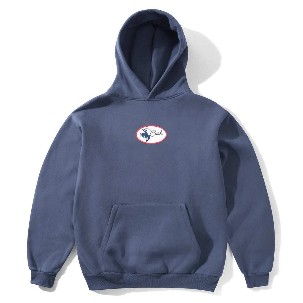 Cash Only Rodeo Pullover Hoody Lead Blue | Shop Cash Only clothing online with Pavement | Free Aotearoa NZ shipping over $100*!