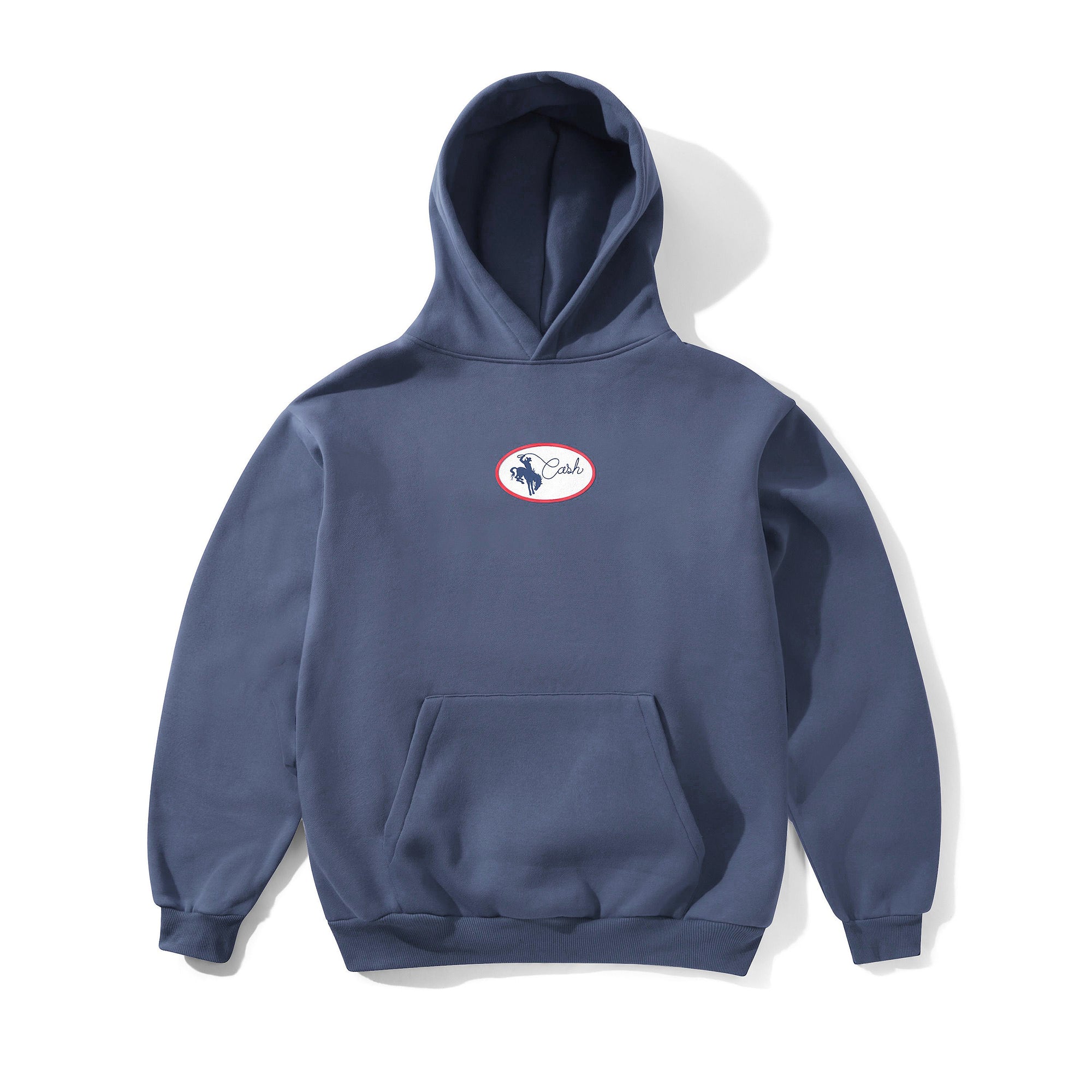 CASH ONLY RODEO PULLOVER HOODY - LEAD BLUE