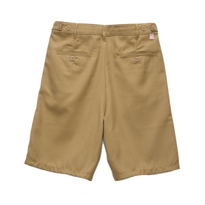 S/Double Gentleman Walkshort - Khaki.  100% Cotton Poplin. Shop S/Double clothing online with Pavement Skate Store! Free Aotearoa NZ shipping over $100*