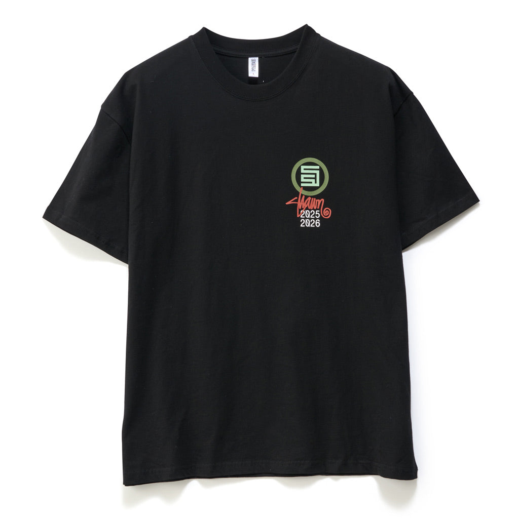 S/Double 25/26 Tee in Black. Shop S/Double premium streetwear online with Pavement Skate Store with free Aotearoa NZ shipping over $100*