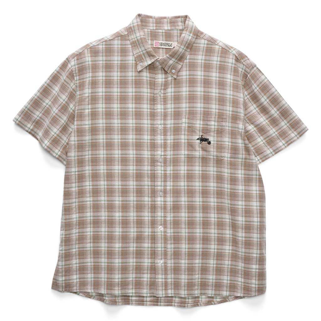 Check out the S/Double Blend Check S/S Shirt Honey from Pavement Skate Shop! Order online and get free shipping on orders over $100*