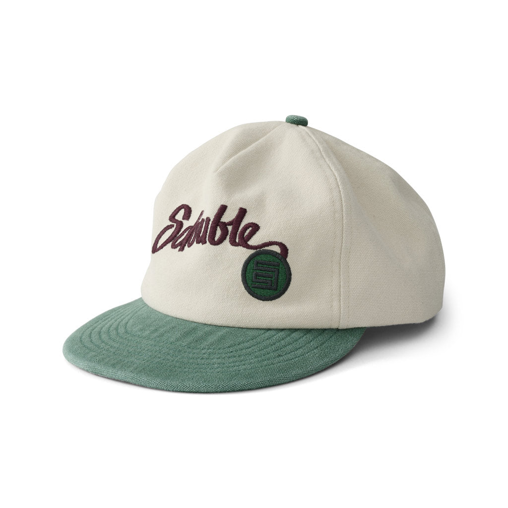 S/Double Canvas Cap in Natural/Green | Shop S/Double clothing online with Pavement Skate Store with free Aotearoa NZ shipping on orders over $100*!