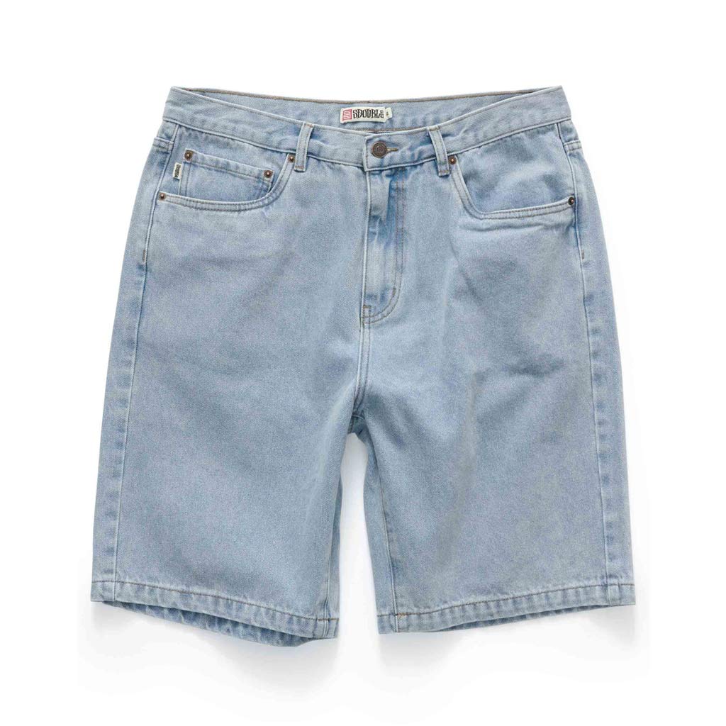 S/Double EMB 5 Pocket Short - Super Light | Free Aotearoa NZ shipping over $100* when you buy S/Double online with Pavement Skate Store.