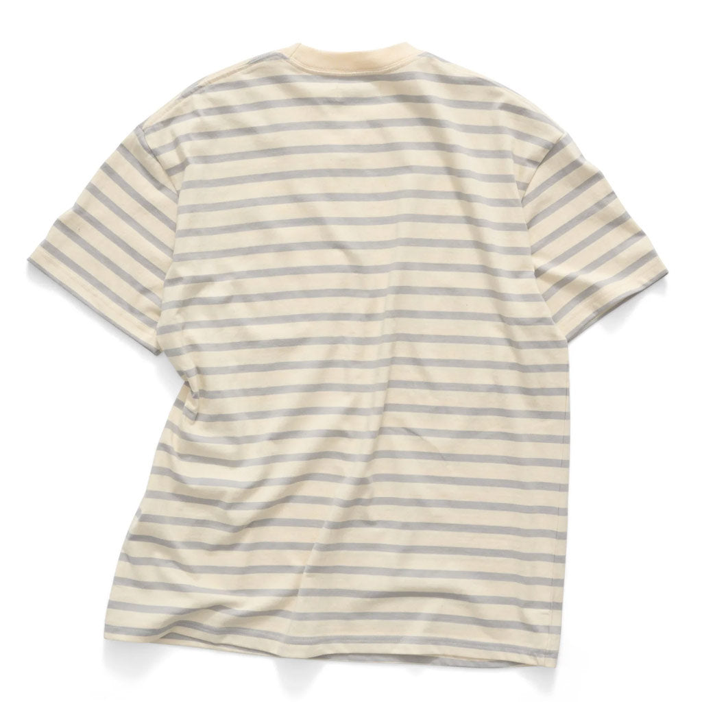 S/Double Stripe Tee - Greige | Free Aotearoa shipping on all S/Double orders over $100* with Pavement Skate Store!