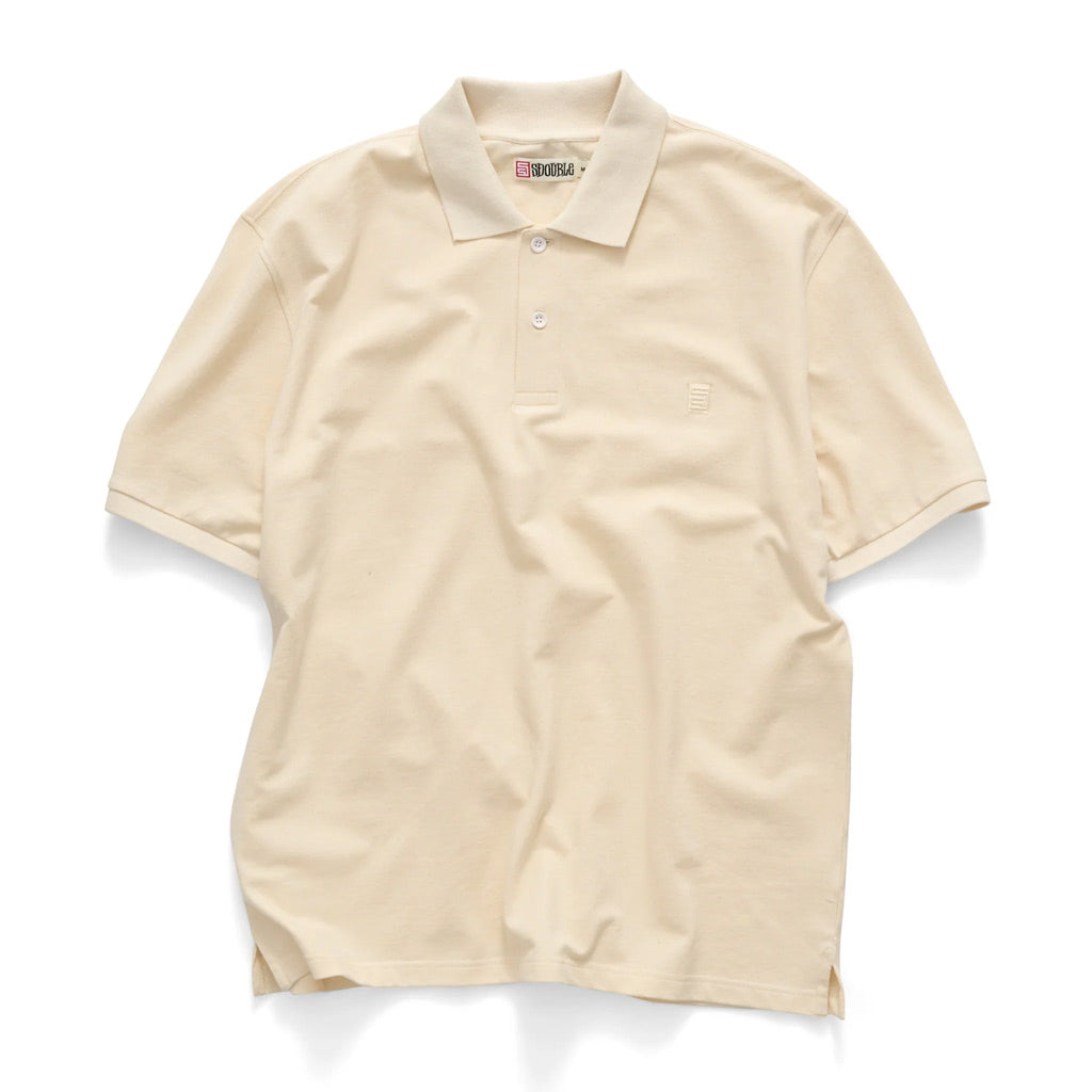 S/Double SS Polo - Greige | Free Aotearoa NZ shipping on your S/Double orders over $100* when you shop with Pavement Skate Store!