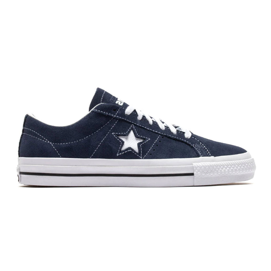 Converse One Star Pro Low - Navy/White/Black. Shop Converse CONS skate shoes and enjoy free NZ shipping on orders over $100 with Pavement, Dunedin's independent skate shop.