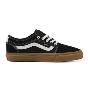 Vans Chukka Low Sidestripe - Black/Gum.  Designed by the Vans skate team and inspired by classics like the Authentic and the Chukka Boot. VNA5KQZB9M.BLK. Free N.Z shipping on orders over $100. Shop Vans Skate shoes, apparel and headwear. Pavement skate shop, Dunedin.