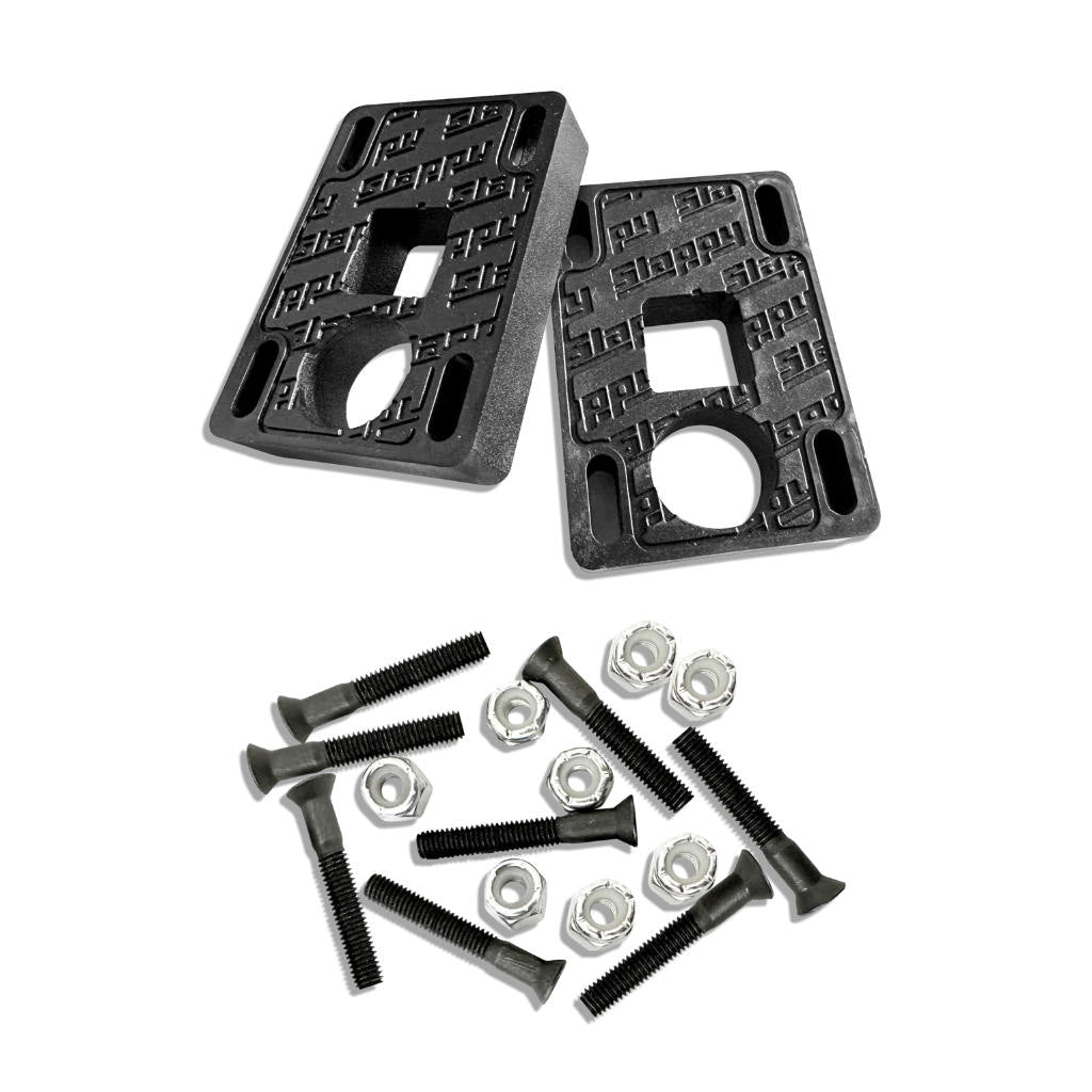 Slappy Big Blocks With Hardware - .5 Inch | Shop skateboarding online with Pavement Skate Store with free Aotearoa NZ shipping over $100*!