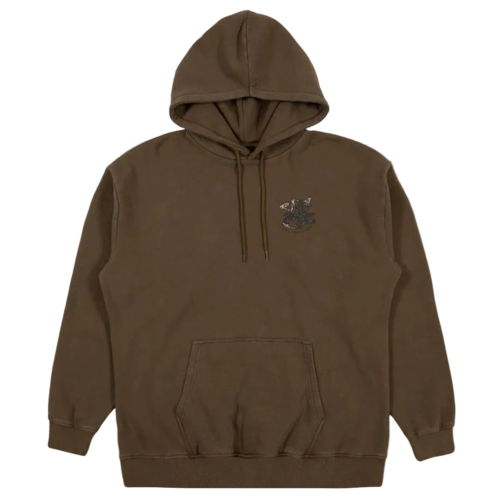 Santa Cruz Pace Deathtrap Oversized Hoodie in Army | Shop Santa Cruz online with Pavement Skate with free Aotearoa shipping on orders over $100