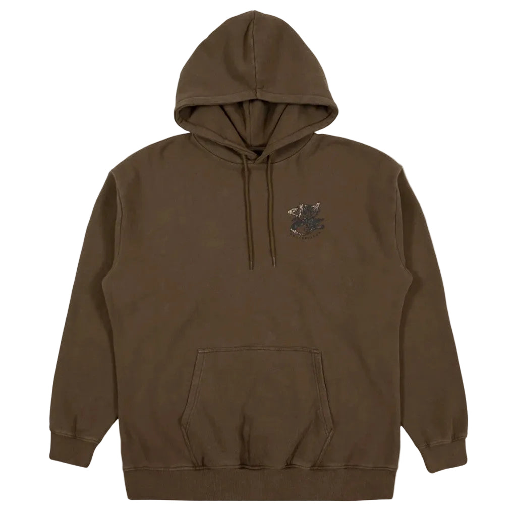 Santa Cruz Pace Deathtrap Oversized Hoodie in Army | Shop Santa Cruz online with Pavement Skate with free Aotearoa shipping on orders over $100