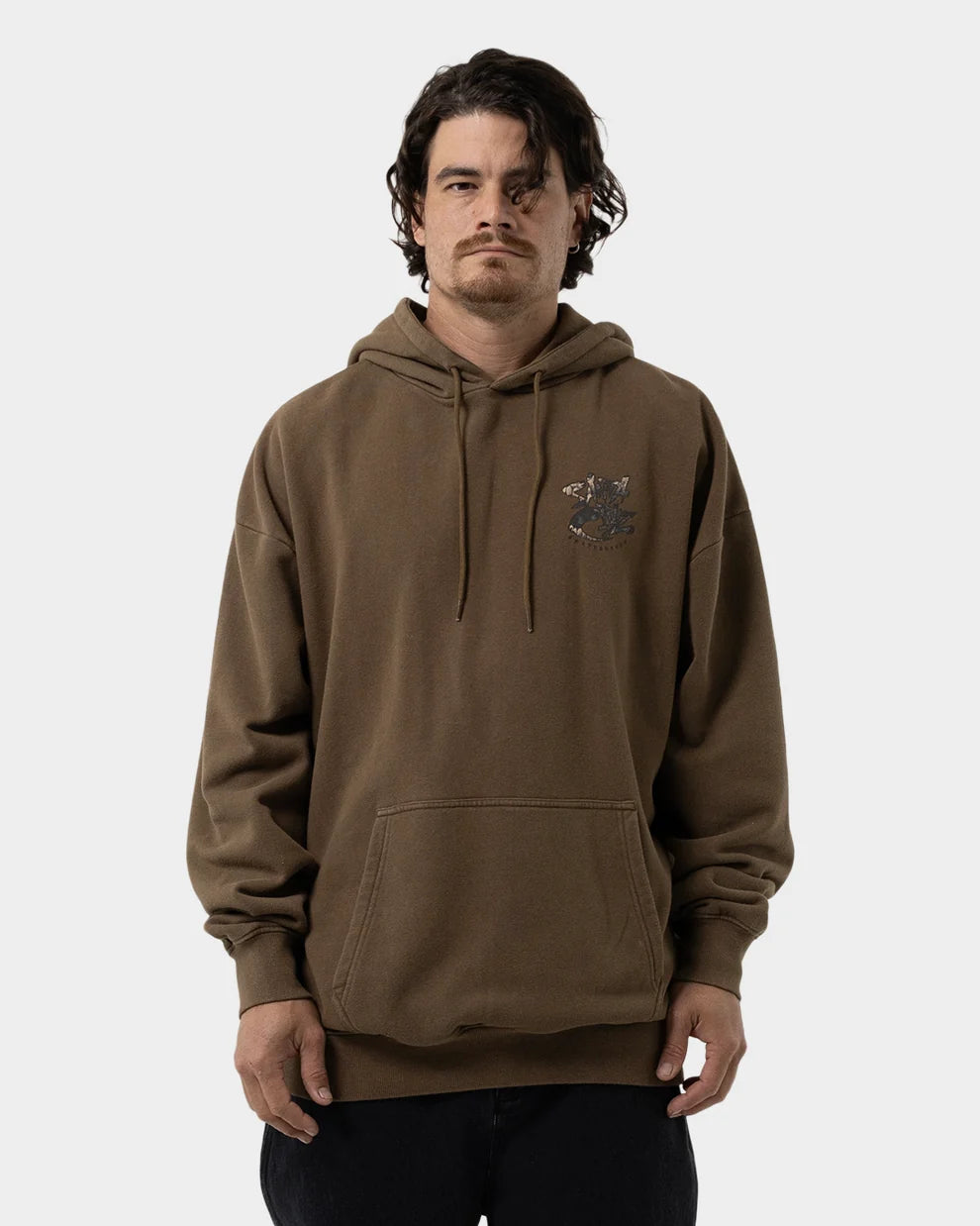 SANTA CRUZ PACE DEATHTRAP OVERSIZED HOODIE - ARMY