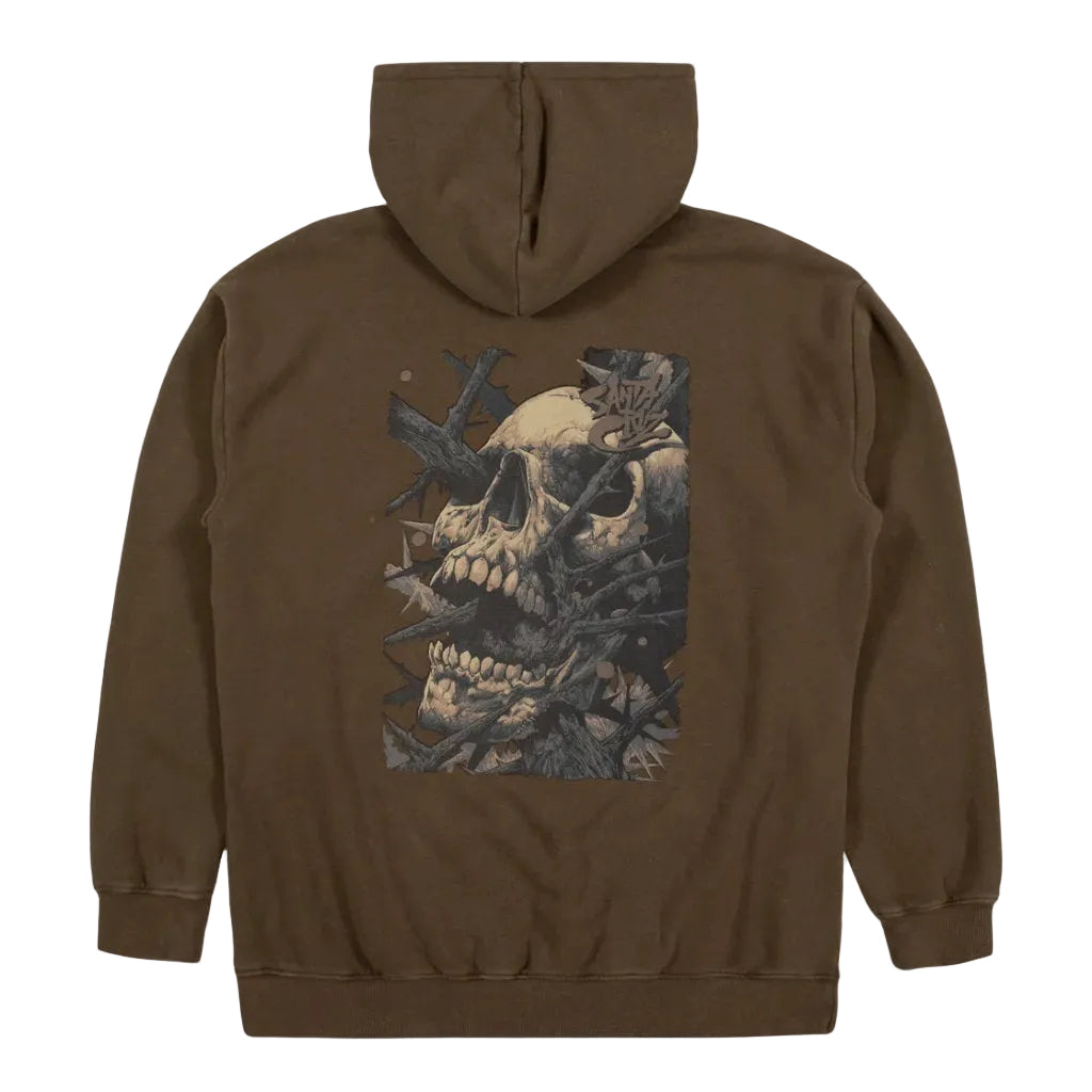 Santa Cruz Pace Deathtrap Oversized Hoodie in Army | Shop Santa Cruz online with Pavement Skate with free Aotearoa shipping on orders over $100