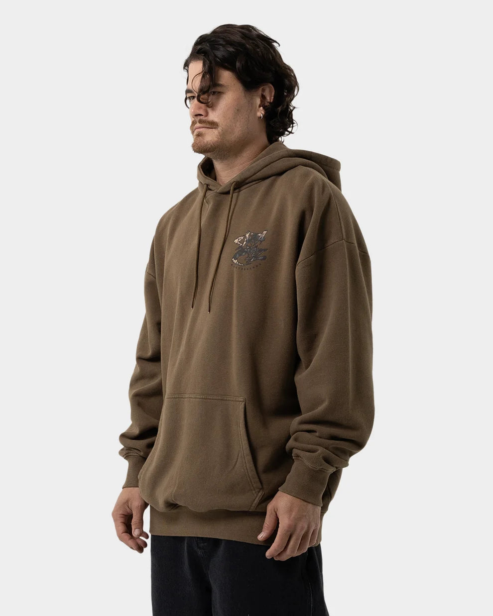 SANTA CRUZ PACE DEATHTRAP OVERSIZED HOODIE - ARMY