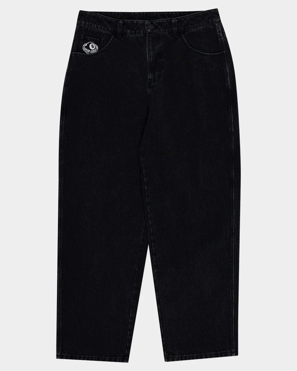 SANTA CRUZ WINKOWSKI EIGHTH PLANET BAGGY DENIM PANT - WASHED BLACK