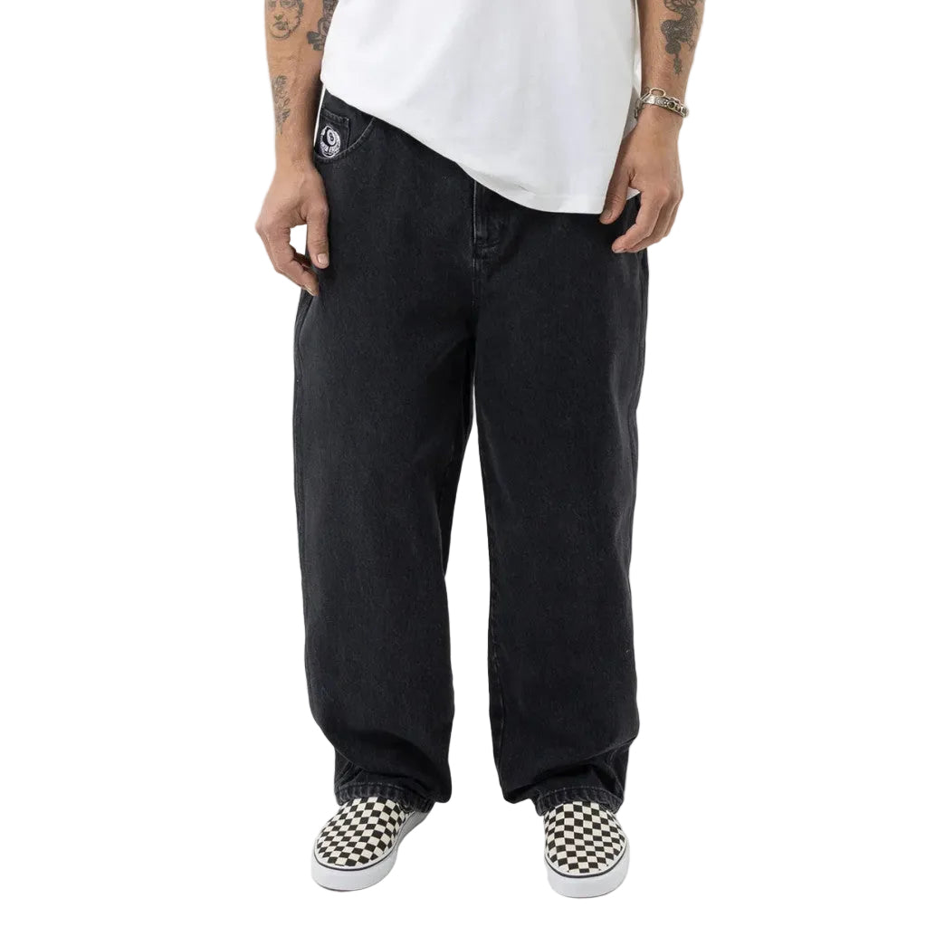 Santa Cruz Winkowski Eighth Planet Baggy Denim Pant - Washed Black | Shop Santa Cruz online with Pavement Skate with free Aotearoa shipping on orders over $100