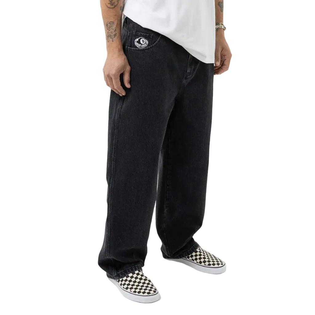 Santa Cruz Winkowski Eighth Planet Baggy Denim Pant - Washed Black | Shop Santa Cruz online with Pavement Skate with free Aotearoa shipping on orders over $100