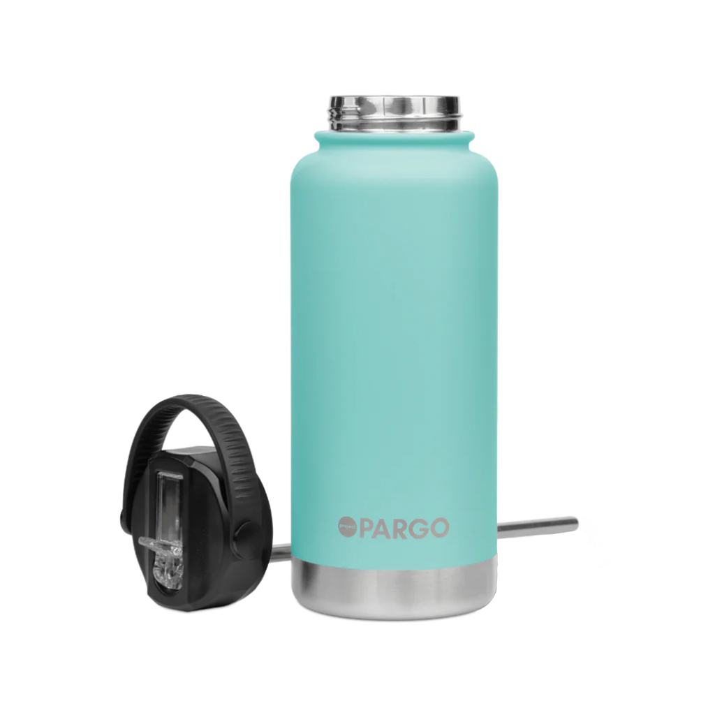 Project Pargo 750ml Insulated Sports Bottle - Island Turquoise. Double wall insulated Keeps drinks seriously Hot or Cold for hours - Keeps drinks cold for 24 hours. Free NZ shipping when you spend over $150 on your Project Pargo order. Dunedin's locally owned and operated skate store, Pavement. 