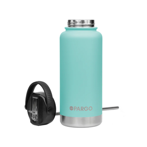Project Pargo 750ml Insulated Sports Bottle - Island Turquoise. Double wall insulated Keeps drinks seriously Hot or Cold for hours - Keeps drinks cold for 24 hours. Free NZ shipping when you spend over $100 on your Project Pargo order. Dunedin's locally owned and operated skate store, Pavement. 