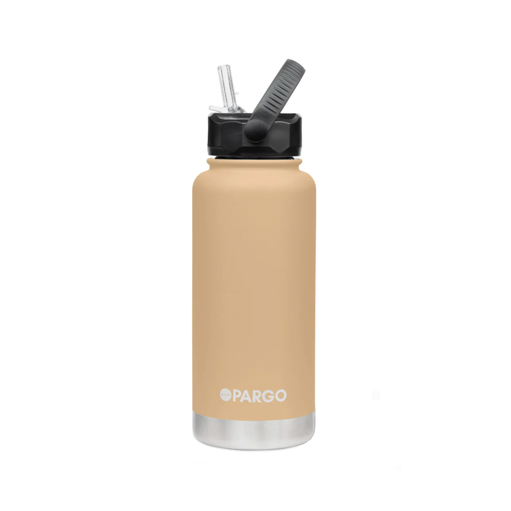 Project Pargo 750ml Insulated Sports Bottle - Desert Sand. Double wall insulated Keeps drinks seriously Hot or Cold for hours - Keeps drinks cold for 24 hours. Free NZ shipping when you spend over $150 on your Project Pargo order. Dunedin's locally owned and operated skate store, Pavement. 