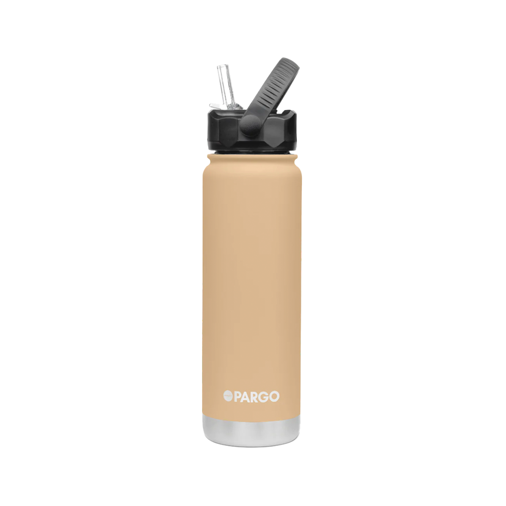 Project Pargo 750ml Insulated Sports Bottle - Desert Sand. Double wall insulated Keeps drinks seriously Hot or Cold for hours - Keeps drinks cold for 24 hours. Free NZ shipping when you spend over $100 on your Project Pargo order. Dunedin's locally owned and operated skate store, Pavement. 