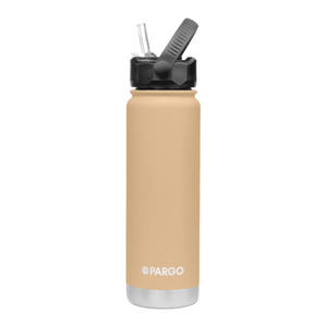 Project Pargo 750ml Insulated Sports Bottle - Desert Sand. Double wall insulated Keeps drinks seriously Hot or Cold for hours - Keeps drinks cold for 24 hours. Free NZ shipping when you spend over $100 on your Project Pargo order. Dunedin's locally owned and operated skate store, Pavement. 