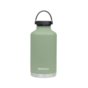 Pargo 1890ML Insulated Growler - Eucalypt Green. Double wall insulated Keeps drinks seriously Hot or Cold for hours - 24 hours cold & 12 hours hot. Free NZ shipping when you spend over $100 on your Project Pargo order. Dunedin's locally owned and operated skate store, Pavement. 