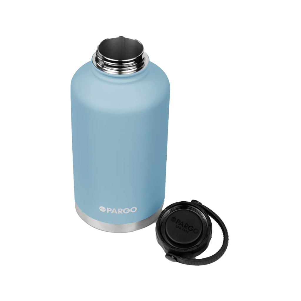 Pargo 1890ML Insulated Growler  - Bay Blue - Double wall insulated Keeps drinks seriously Hot or Cold for hours - 24 hours cold & 12 hours hot. Free NZ shipping when you spend over $100 on your Project Pargo order. Dunedin's locally owned and operated skate store, Pavement. 