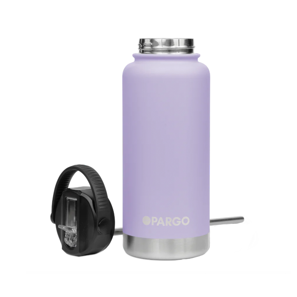 Project Pargo 950ML Insulated Sports Bottle - Love Lilac. Double wall insulated Keeps drinks seriously Hot or Cold for hours - Keeps drinks cold for 24 hours. Free NZ shipping when you spend over $100 on your Project Pargo order. Dunedin's locally owned and operated skate store, Pavement. 