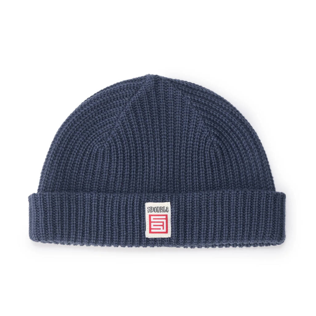 S/Doubel Red Cube Low Beanie in Warm Blue | Shop S/Double clothing online with Pavement Skate Store with free Aotearoa NZ shipping over $100*!