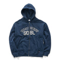 S/Double Chuck Fleece Zip Hood - Navy | Shop S/Double clothing online with Pavement Skate Store with free Aotearoa NZ shipping over $100*!