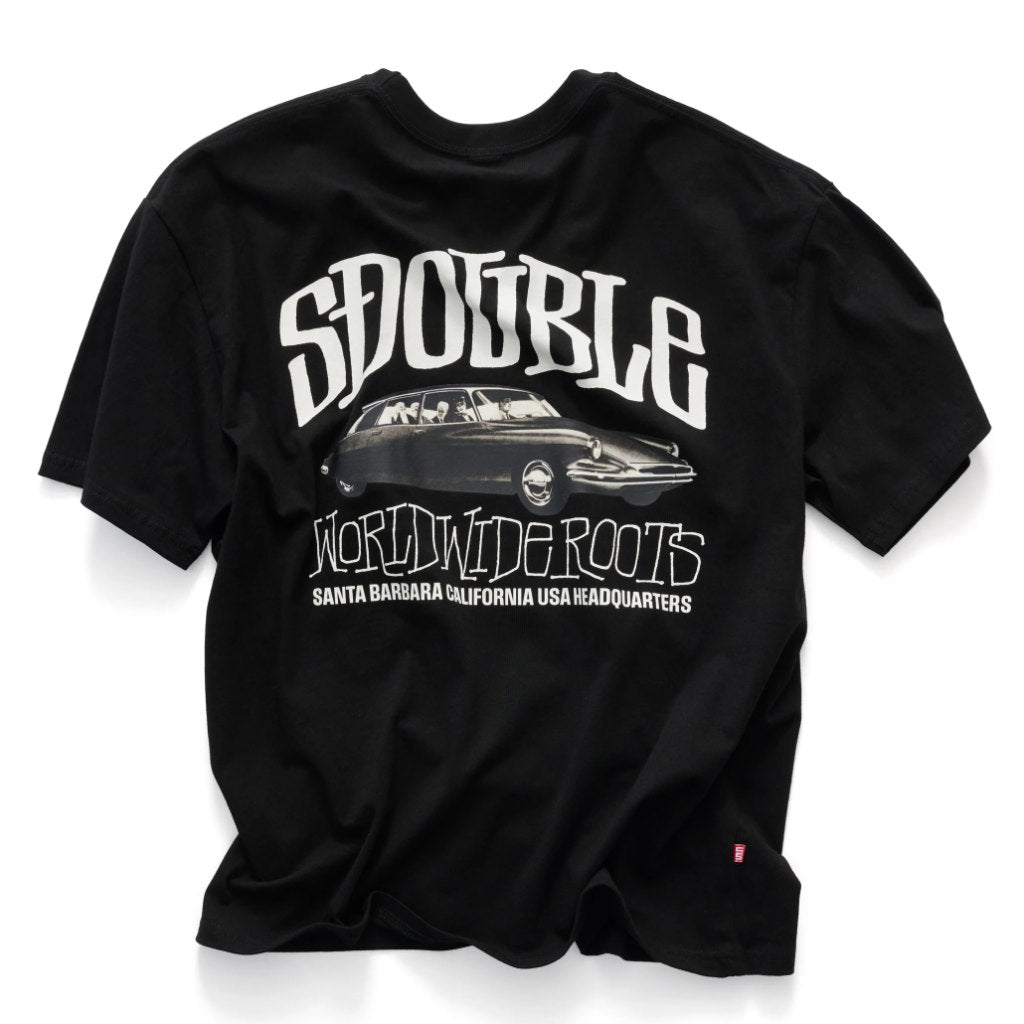 S/Double Citreon Tee in Pigment Black | Shop S/Double clothing online with Pavement Skate Store with free Aotearoa NZ shipping over $100*!