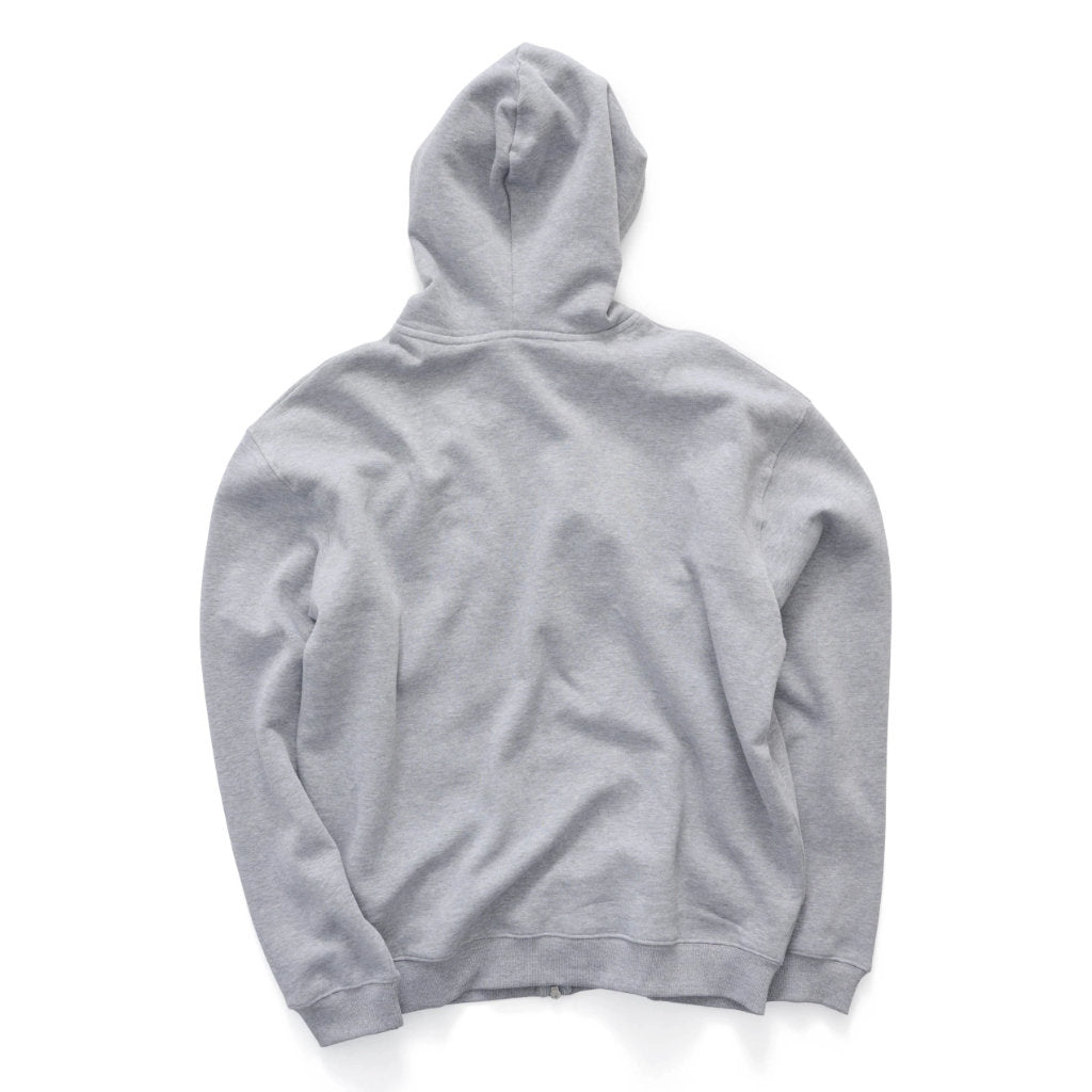 S/Double Cursive Zip Hoodie in Grey Heather | Shop S/Double clothing online with Pavement Skate Store with free Aotearoa NZ shipping over $100*!