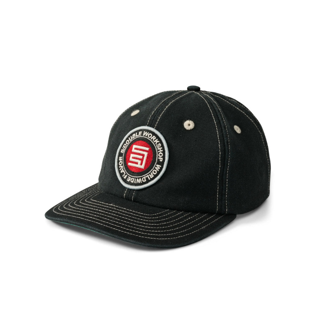 S/Double Flavour Dot 6 Panel Ball Cap - Black | Shop S/Double clothing online with Pavement Skate Store with free Aotearoa NZ shipping over $100*!