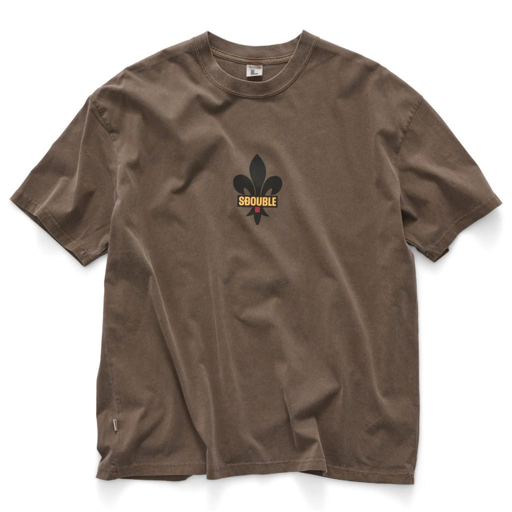 S/Double Fleur Tee - Pigment Ash | Shop S/Double clothing online with Pavement Skate Store with free Aotearoa NZ shipping over $100*!