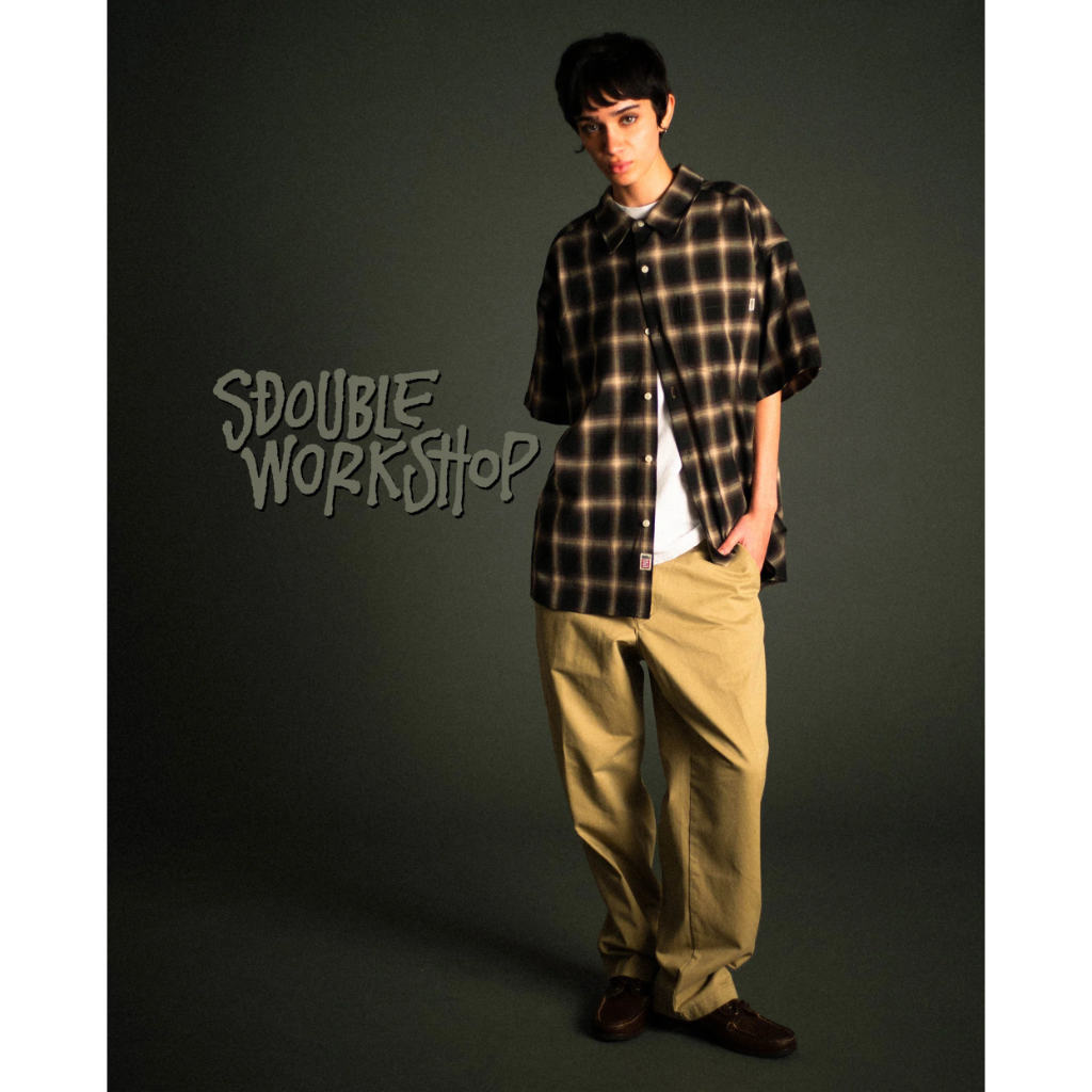 S/Double Hixon Plaid SS Summer Shirt in Bordeaux | Shop S/Double clothing online with Pavement Skate Store with free Aotearoa NZ shipping over $100*!