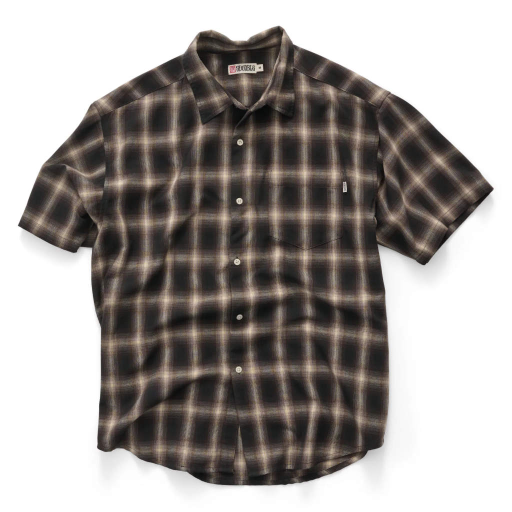 S/Double Hixon Plaid SS Summer Shirt in Bordeaux | Shop S/Double clothing online with Pavement Skate Store with free Aotearoa NZ shipping over $100*!