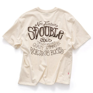 S/Double New Flavour Tee in Unbleached | Shop S/Double clothing online with Pavement Skate Store with free Aotearoa NZ shipping over $100*!