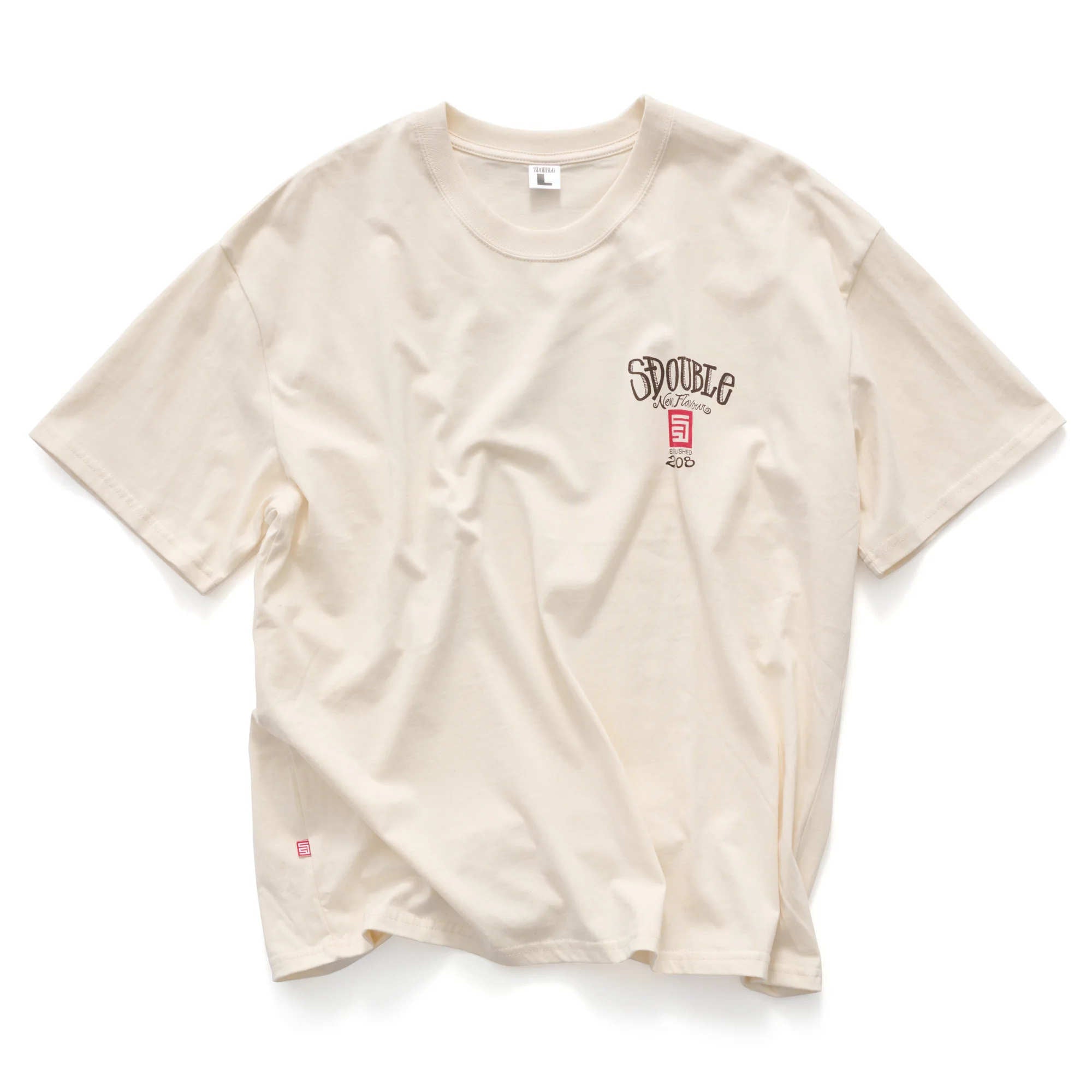 S/Double New Flavour Tee in Unbleached | Shop S/Double clothing online with Pavement Skate Store with free Aotearoa NZ shipping over $100*!